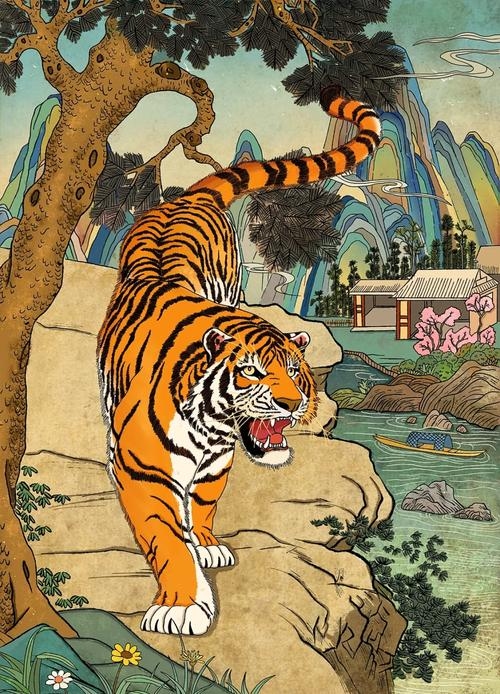 猛虎下山与生肖传奇插图 猛虎下山与生肖传奇插图