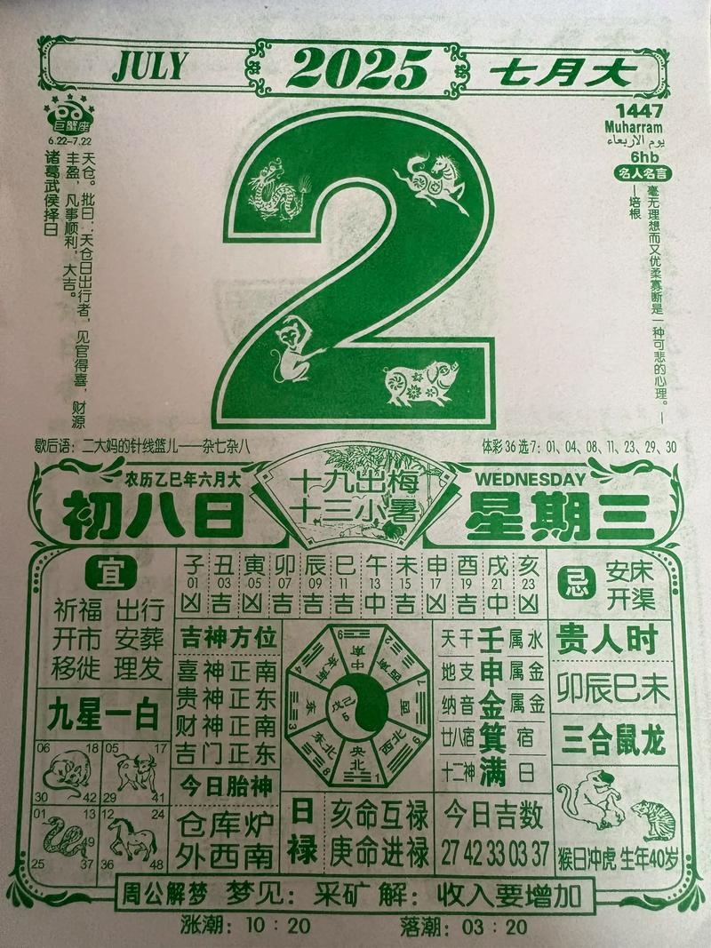 阴历七月二十二，传统与纪念的日子插图