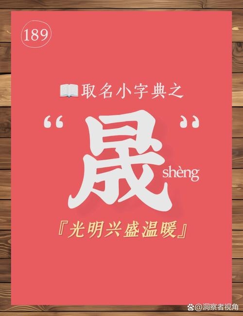 晟名读sheng佳，寓意光明兴盛插图