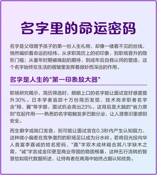 姓名算命打分，揭秘你名字中的命运密码插图