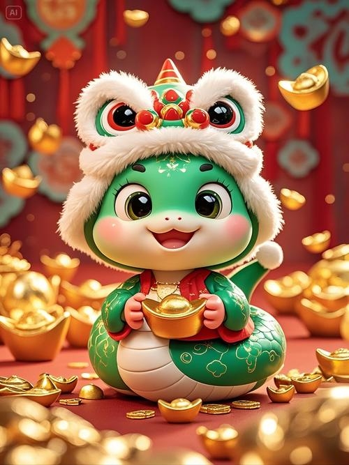 蛇年本命年吉祥物的独特魅力插图