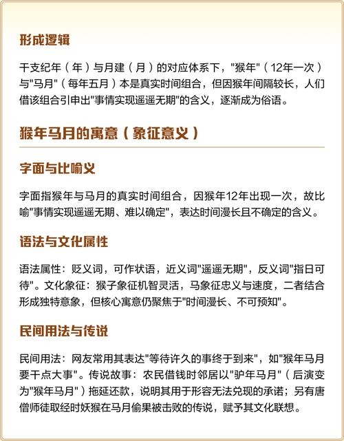 猴年马月，寓意与解读插图