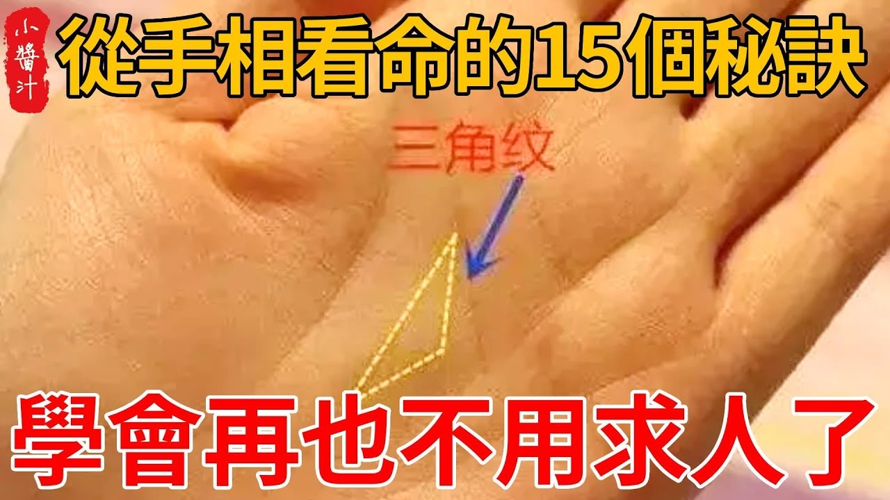 男人看手相算命图解，揭示手中的命运密码插图