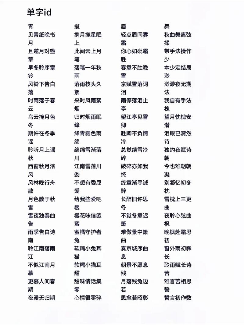 稀少好听的单字ID推荐插图 稀少好听的单字ID推荐插图