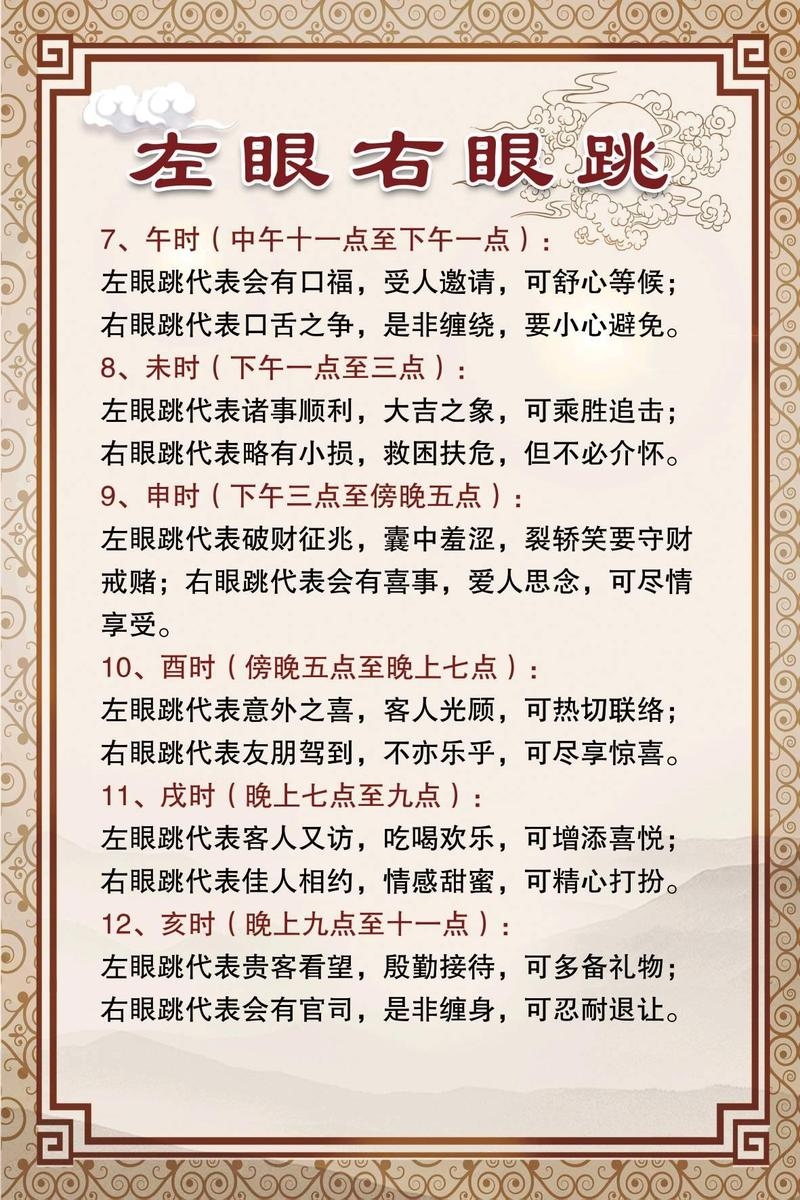 辰时右眼跳，古老预兆与现代科学的碰撞插图