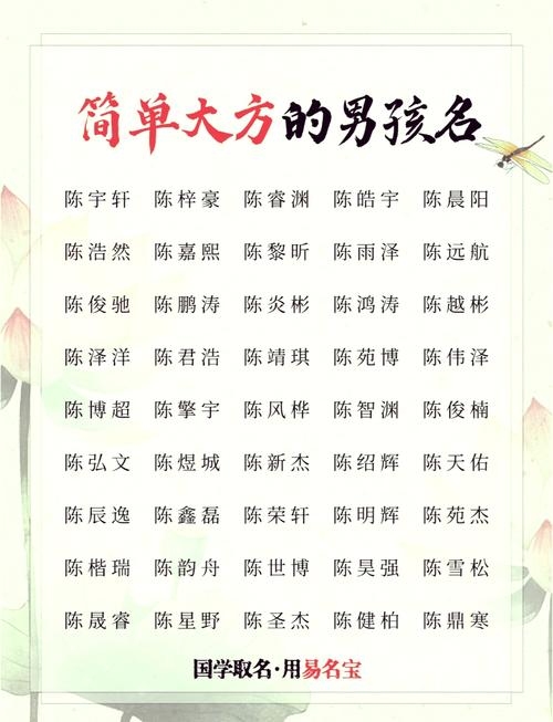 寻姓陈之妙用,命格吉璇的男孩专属名插图 寻姓陈之妙用,命格吉璇的男孩专属名插图