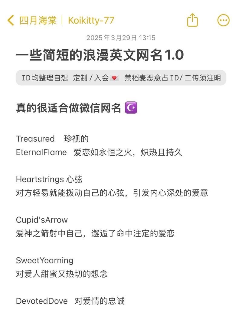 微信号改英文名的好听建议插图