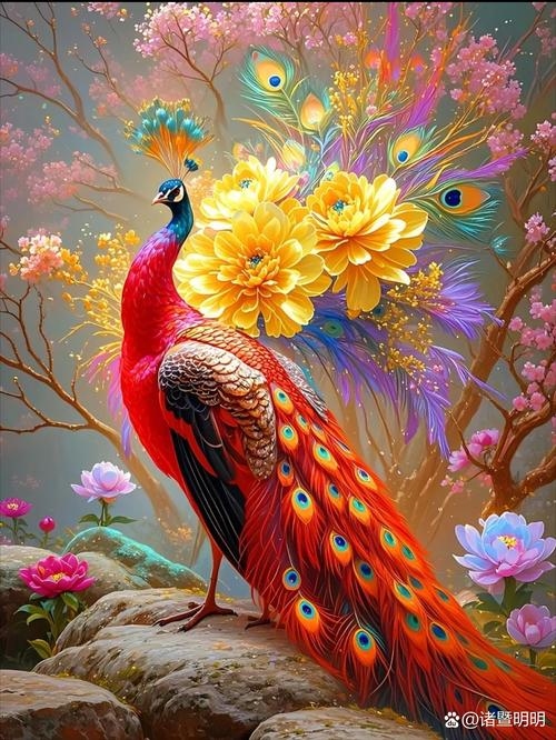 孔雀开屏的绚烂寓意插图 孔雀开屏的绚烂寓意插图