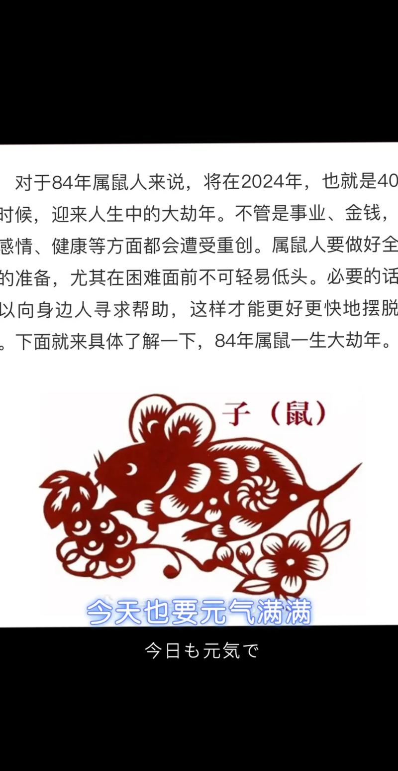 84年属鼠39岁大劫，岁末回顾与应对策略插图
