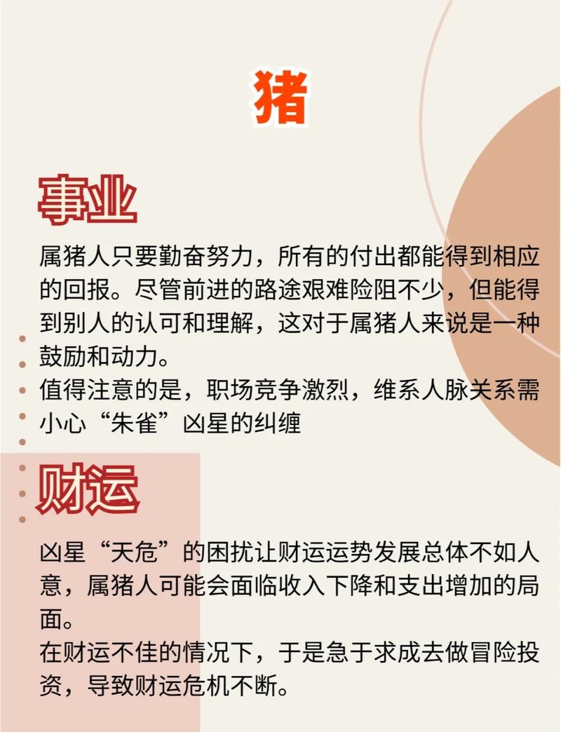 71年属猪48岁命运展望插图 71年属猪48岁命运展望插图