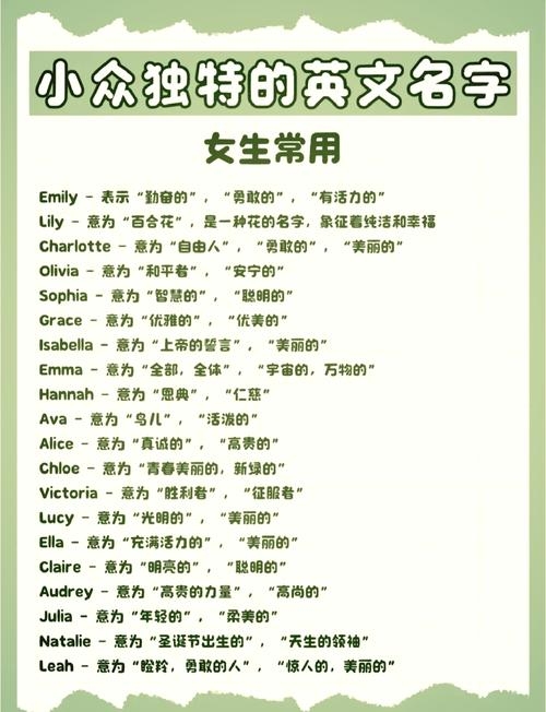 探寻女孩英文名字的多元魅力,独特的韵味与灵动气质插图 探寻女孩英文名字的多元魅力,独特的韵味与灵动气质插图