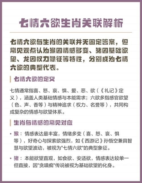 揭秘七情六欲，哪个生肖与之息息相关？插图
