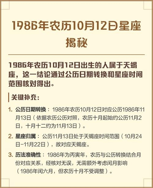 揭秘日期之谜，10月12日下的星座之谜插图