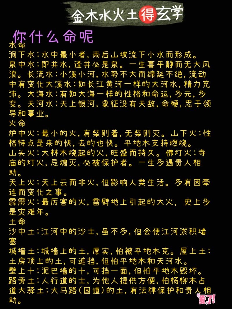 涧下水命—解读命理中的一种象征插图