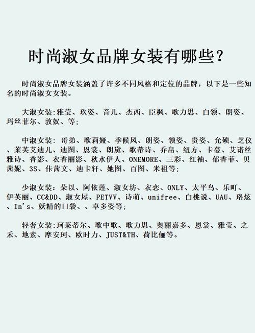 探索时尚新风尚，揭秘那些令人瞩目的女装品牌名字插图