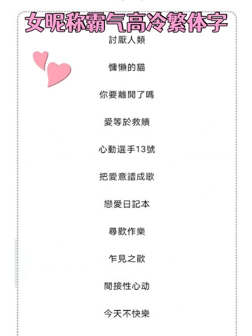 QQ网名繁体字女生，时尚与个性的独特展现插图