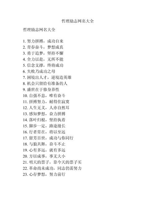 励志网名2013最新版，塑造自我，砥砺前行插图