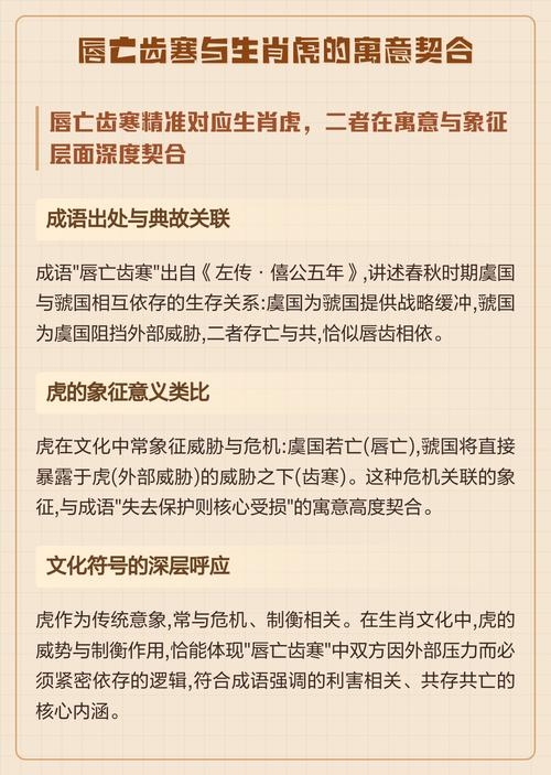 唇亡齿寒与生肖之关联插图