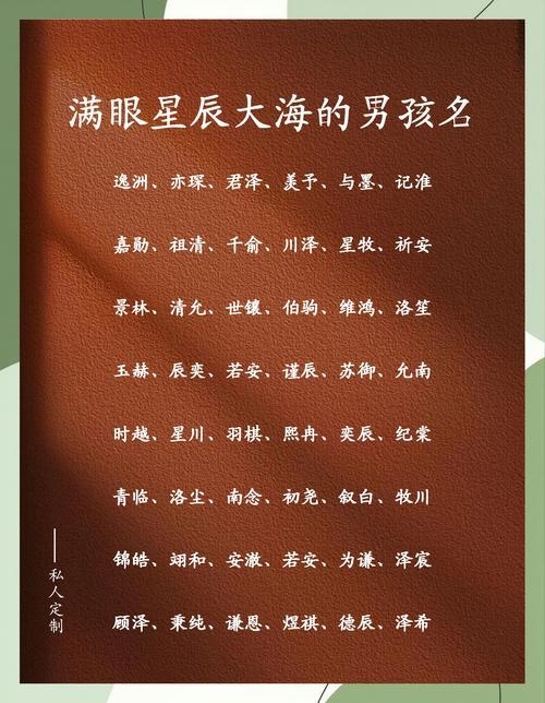 探寻男生名字的星辰大海，给男生取名的大全指南插图