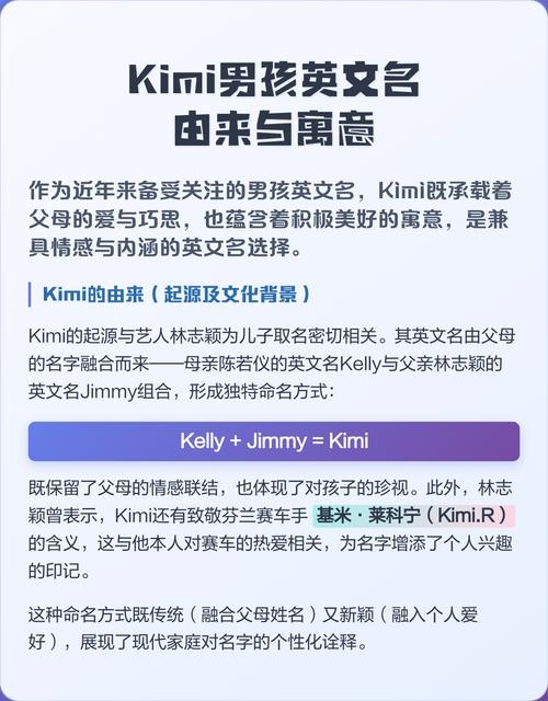 揭秘Kimi名字的由来插图