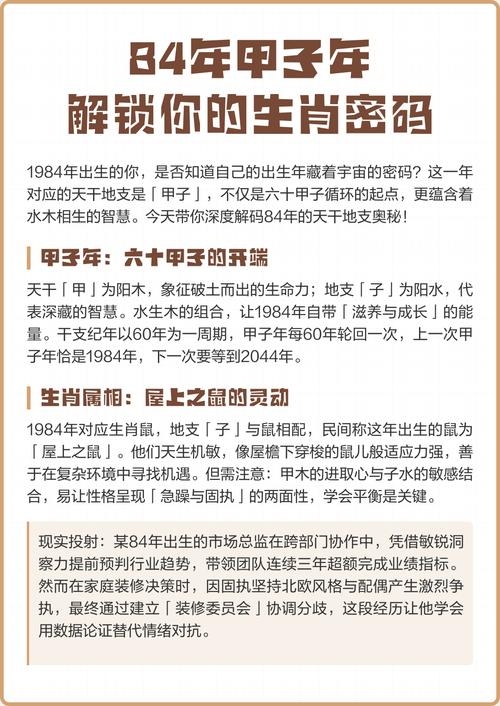 揭秘84年生肖之谜插图