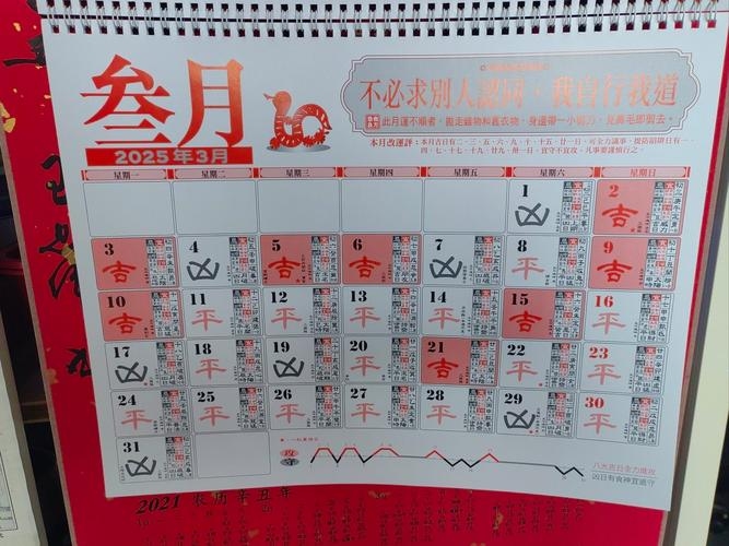 2017年3月日历，时间的流转与生活的多彩插图