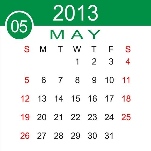 2013年5月日历回顾插图