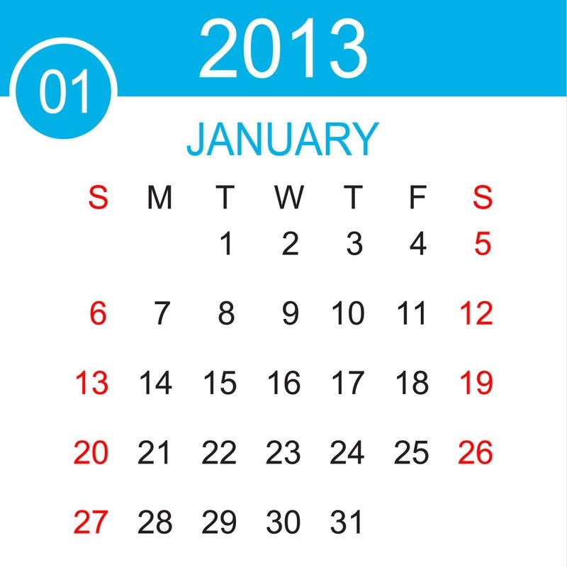 2013年1月日历回顾插图 2013年1月日历回顾插图