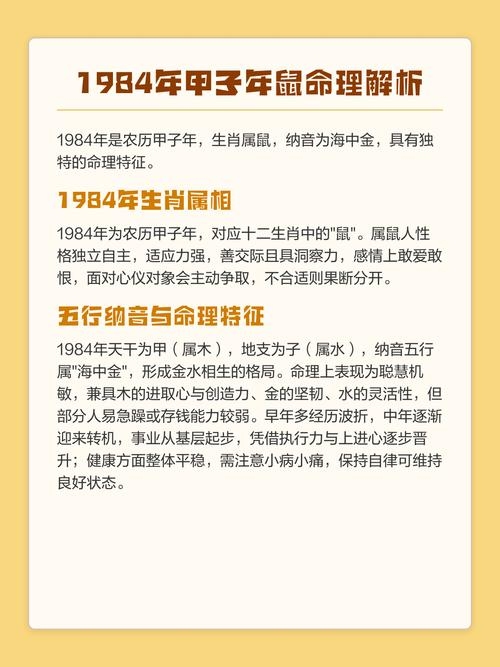 1984年生肖揭秘插图