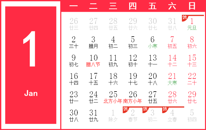 1984年农历阳历表揭秘插图