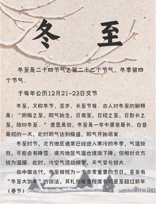 2020年冬至的日期与意义插图