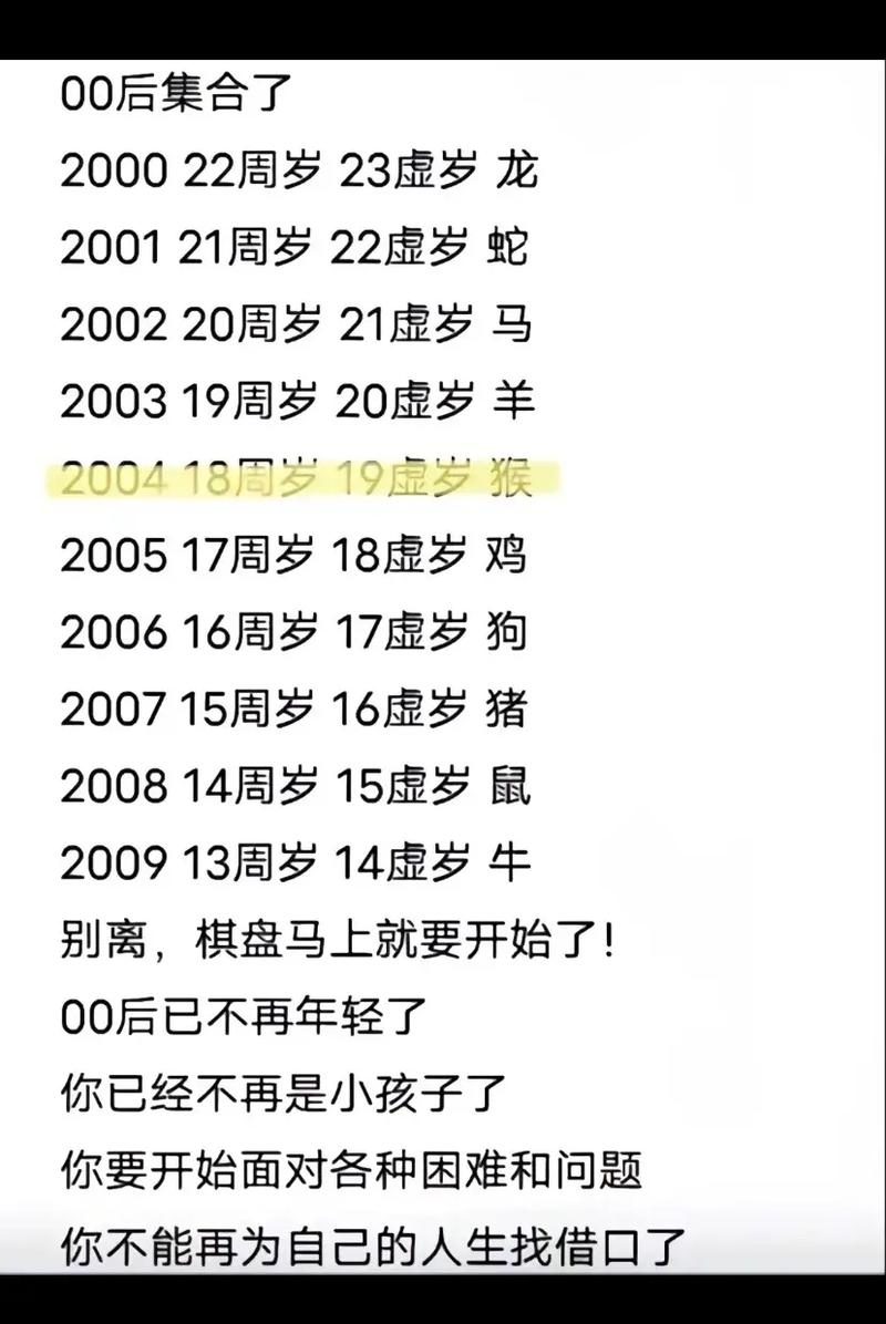 2004年的现在年龄揭秘插图