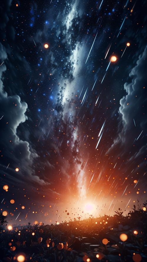 凤凰涅槃，流星如歌——探索凤凰座流星雨的宇宙奇观插图