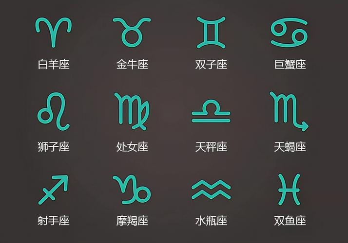 12星座图，探索人类宇宙中的独特符号插图