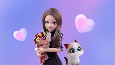 萌化心弦，探索卡哇伊网名的魅力与创意插图