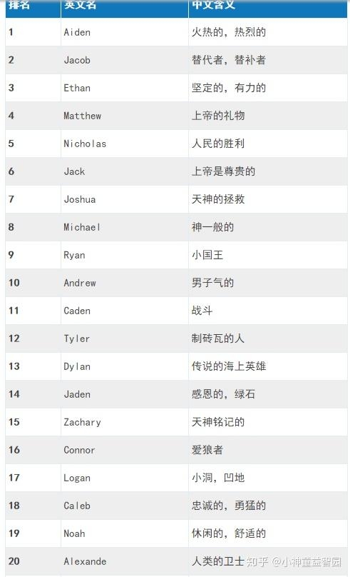 男孩英文名字大全，为你的宝贝选择一个独特的名字插图