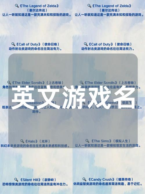 探索英文游戏名字的无限可能插图