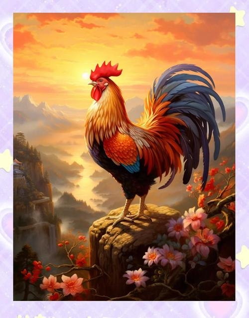 鸟语花香映生肖—鸡插图