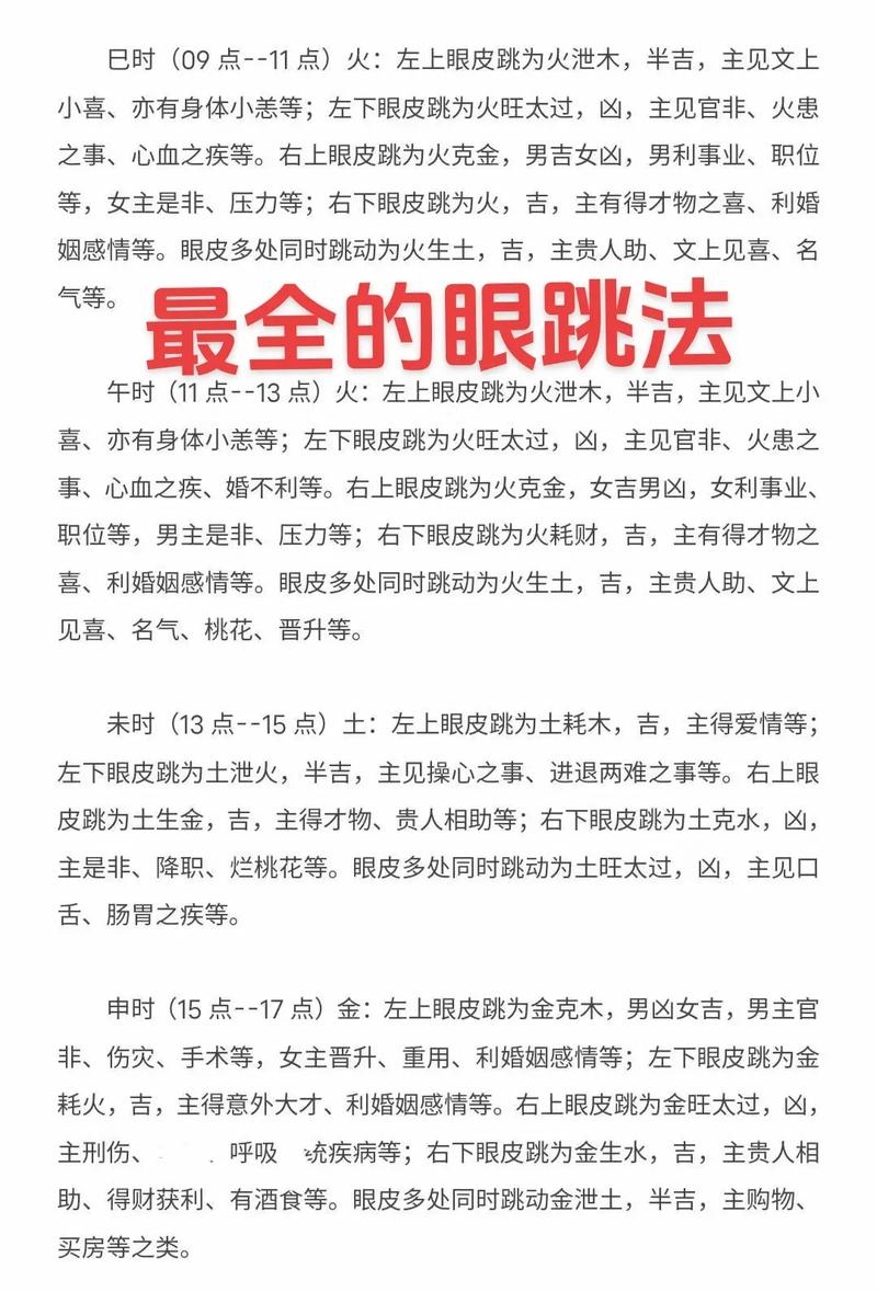 右眼皮跳，吉凶如何？插图