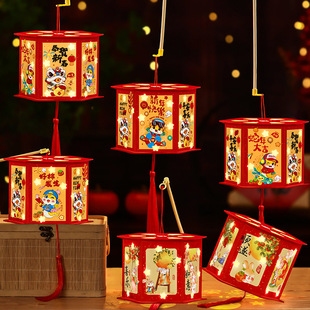 雨打灯笼映生肖插图