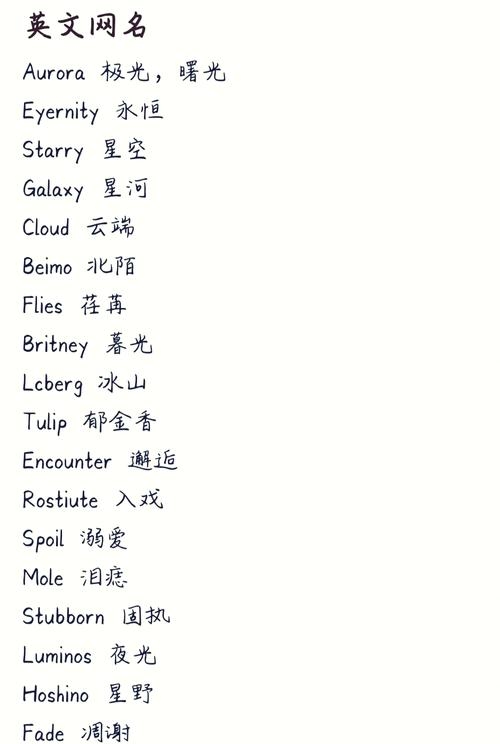 英文伤感网名，如梦似幻的情感密码插图