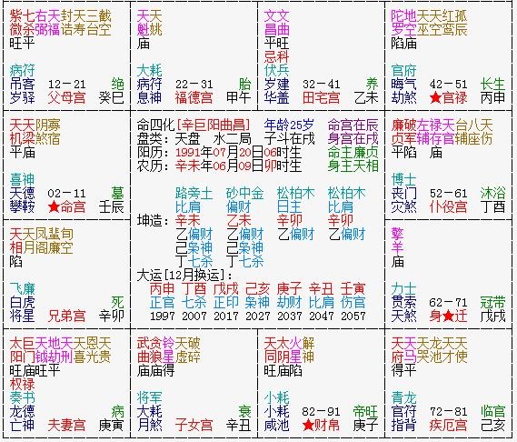 元亨利贞紫薇排盘解析插图