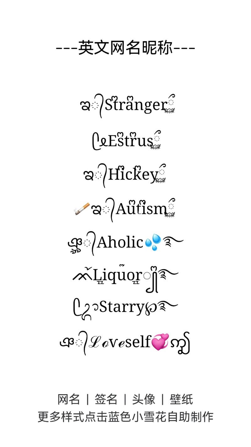 英语情侣名字,情感交融的专属符号插图 英语情侣名字,情感交融的专属符号插图