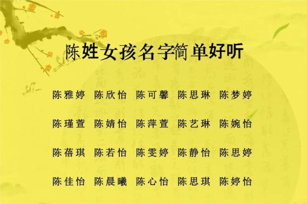 陈姓女孩名字大全，探寻美丽的名字世界-新乐天