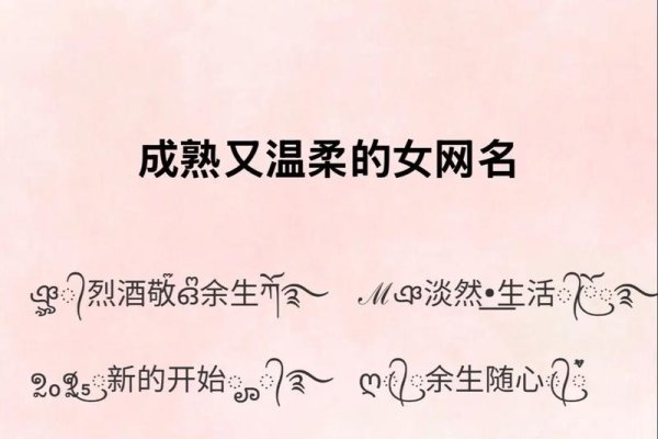 成熟韵味,内涵网名之选-新乐天