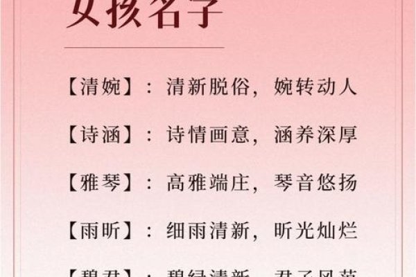 独一无二的好听女孩名—探寻美丽的名字世界-新乐天