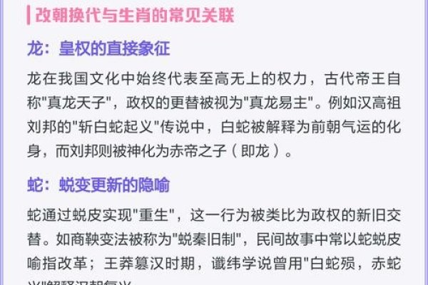 改朝换代与生肖之谜-新乐天