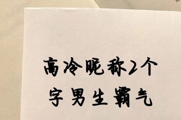 高冷二字的ID，让文字自带冰冷质感-新乐天