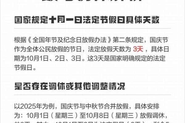 国庆法定假日天数解析-新乐天