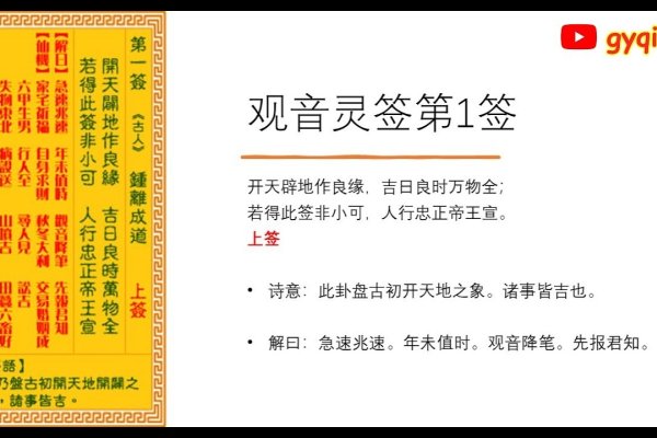 观音灵签详解，解读佛法之灵性密码-新乐天